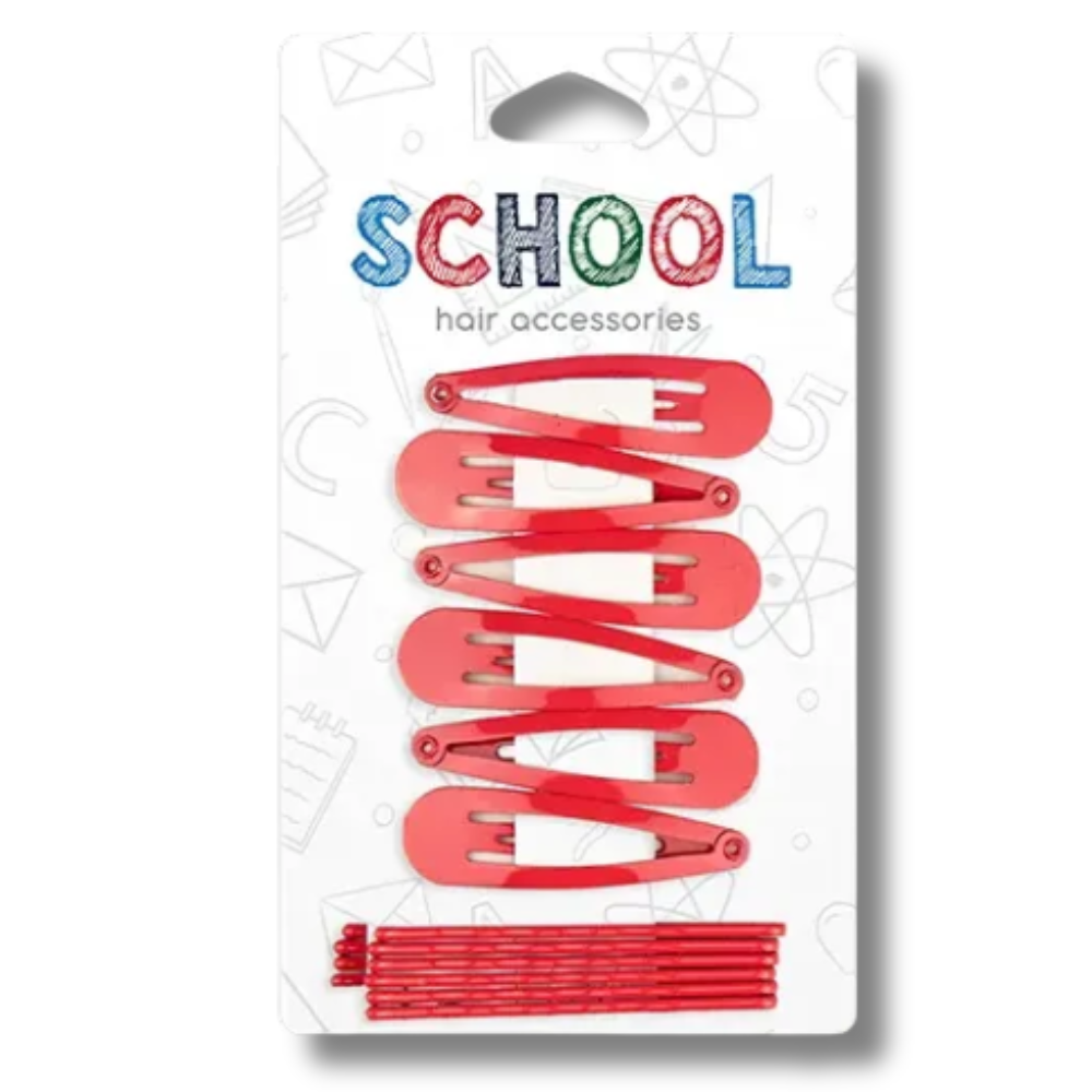School Hair Accessories Hårspenner og Hårnåler 12pk Div.Farger