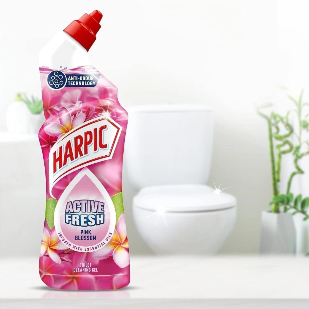 Harpic Active Fresh Pink Blossom Toilet Gel 750ml