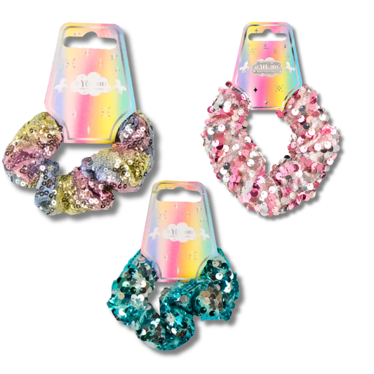 BE-YOU-TIFUL Rainbow Hårstrikk med Paljetter Div.Typer