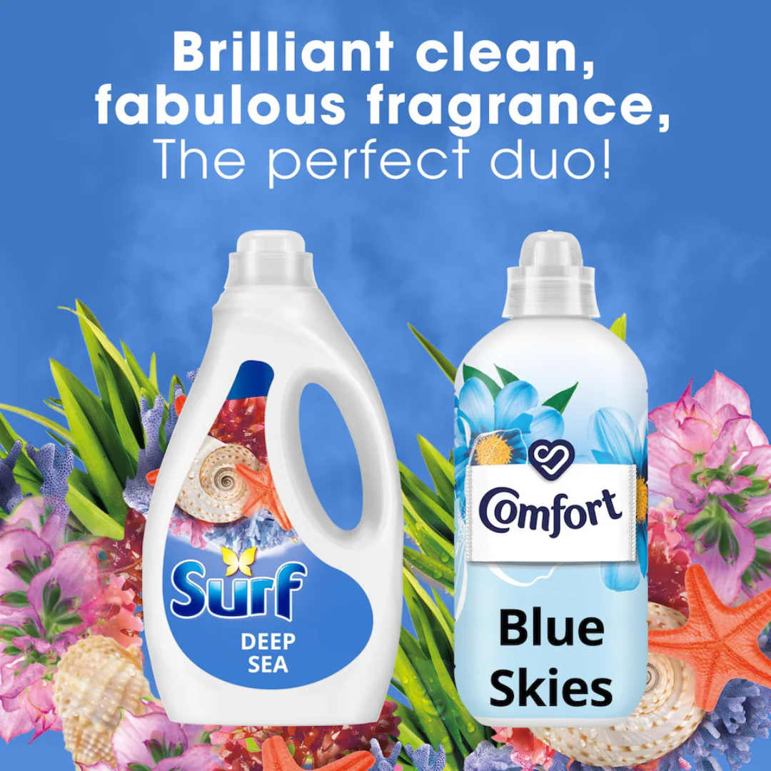 Surf Concentrated Liquid Detergent Deep Sea 1.188L 44w