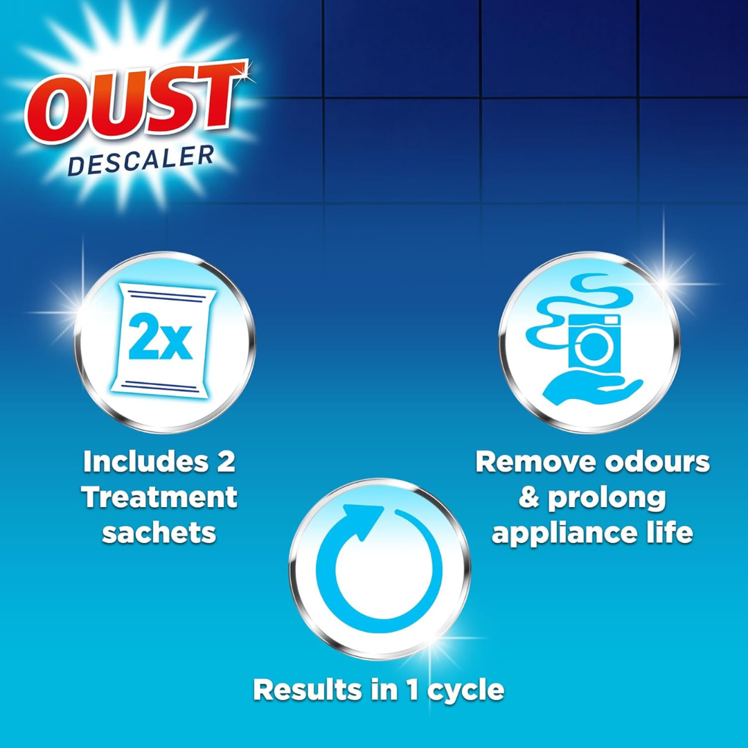 Oust Dishwasher& Washing Machines Descaler 2pk