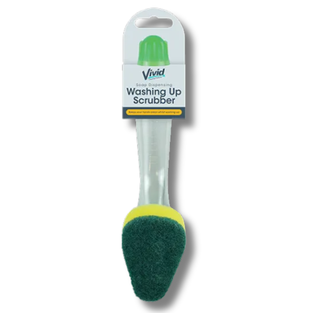 Vivid Soap Dispensing Washing Up Scrubber