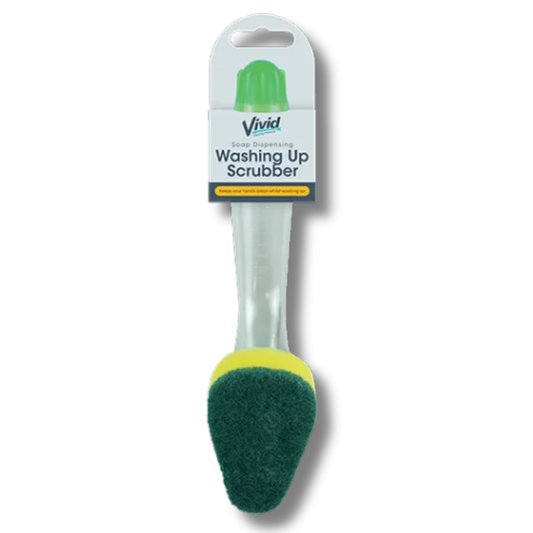 Vivid Soap Dispensing Washing Up Scrubber