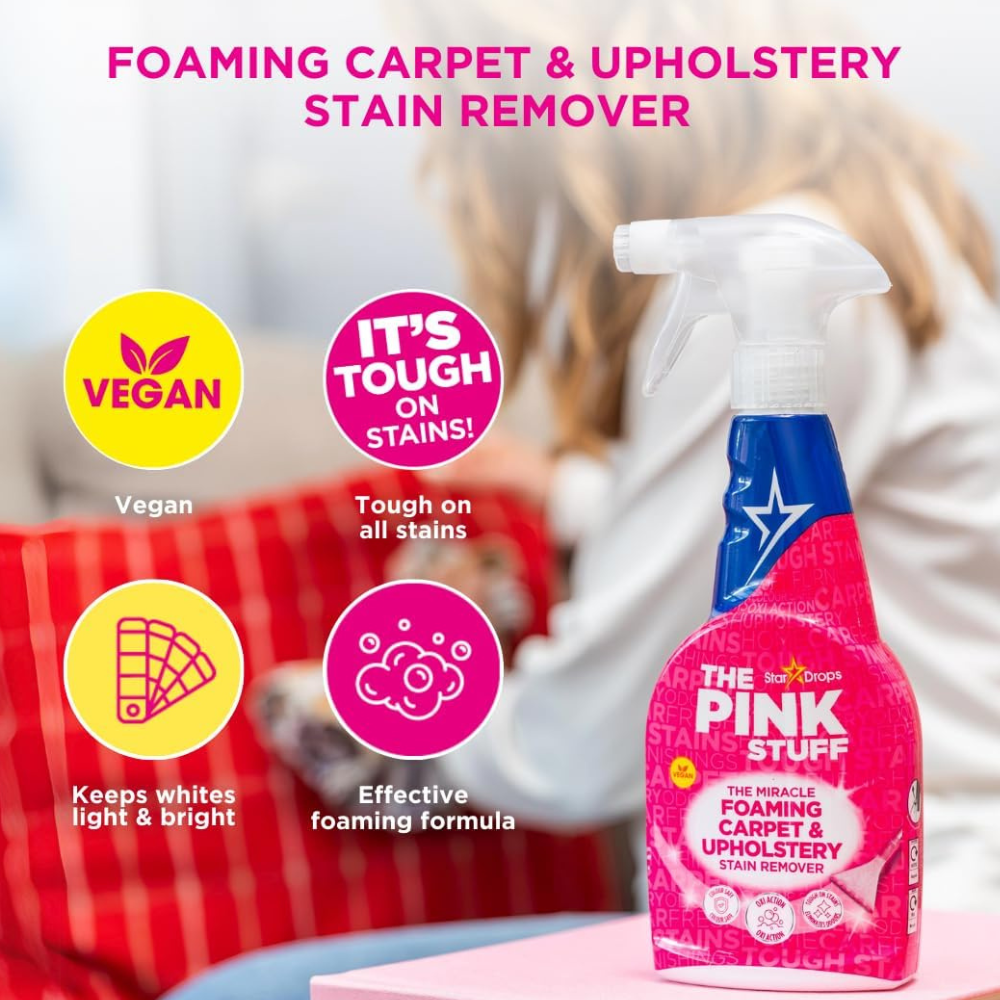 The Pink Stuff Foaming Carpet & Upholstery Stain Remover 500ml