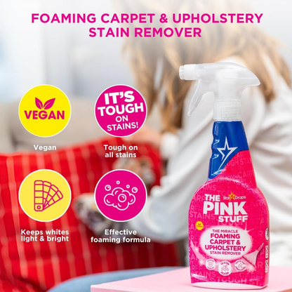 The Pink Stuff Foaming Carpet & Upholstery Stain Remover 500ml