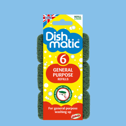 Dishmatic General Purpose Refill – Erstatningssvamper 6 stk