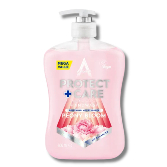 Astonish Protect + Care Hand Wash Peony Bloom 600ml