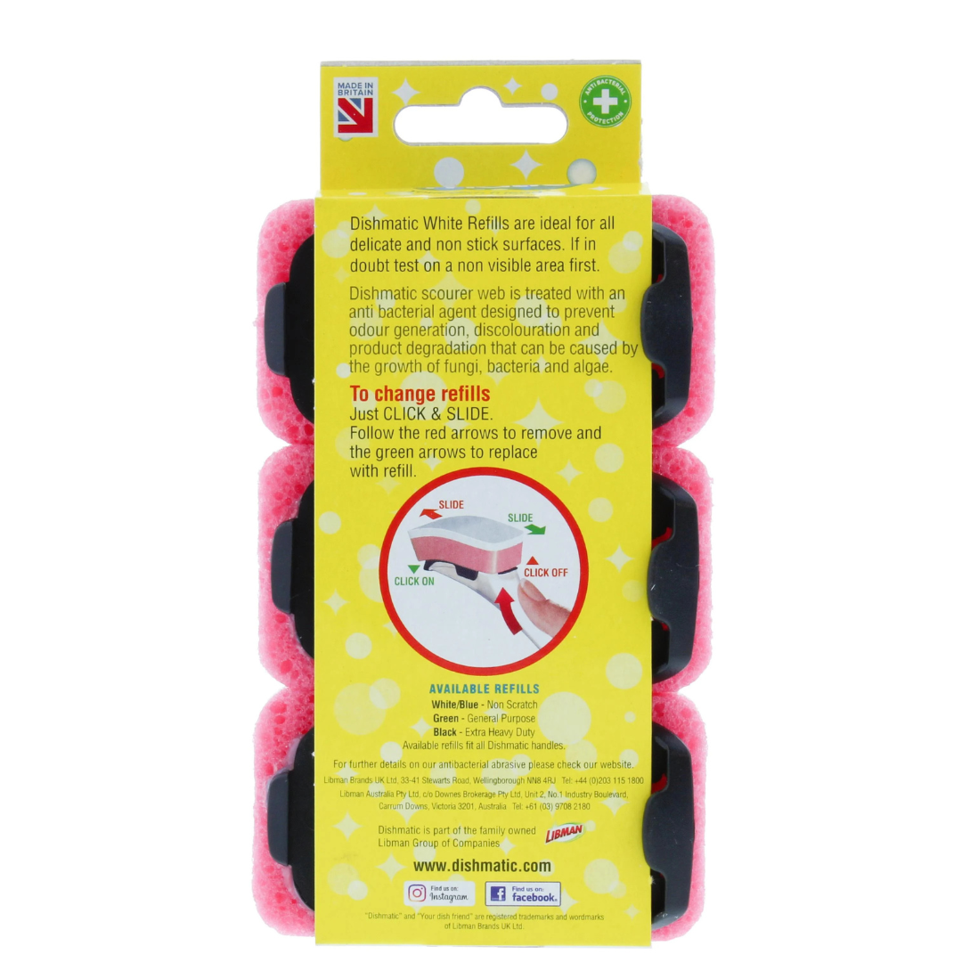 Dishmatic Non- Scratch Refills – Erstatningssvamper 3pk