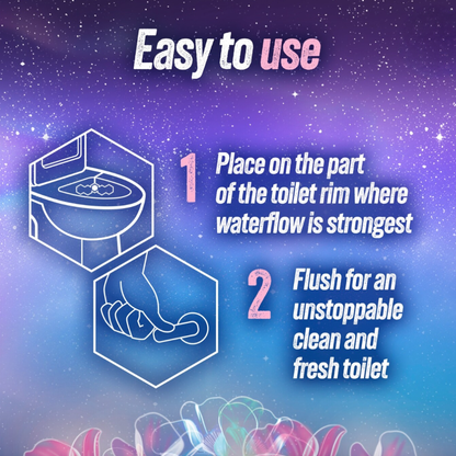 Domestos Power 5 Toilet Rim Block Aurora Blooms Limited Edition 50g