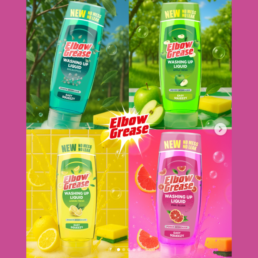 Elbow Grease Easy Squeezy Washing Up Liquid Eucalyptus 450ml