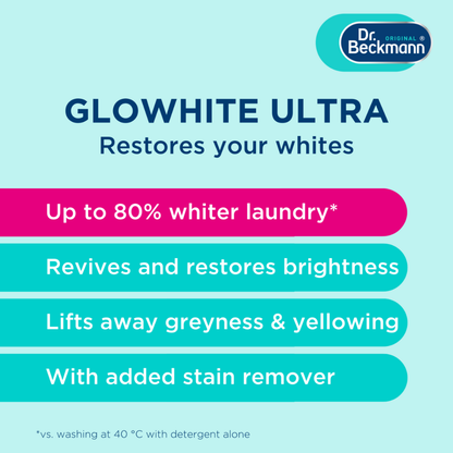Dr. Beckmann Glowhite Ultra Fabric Whitener 4x40g