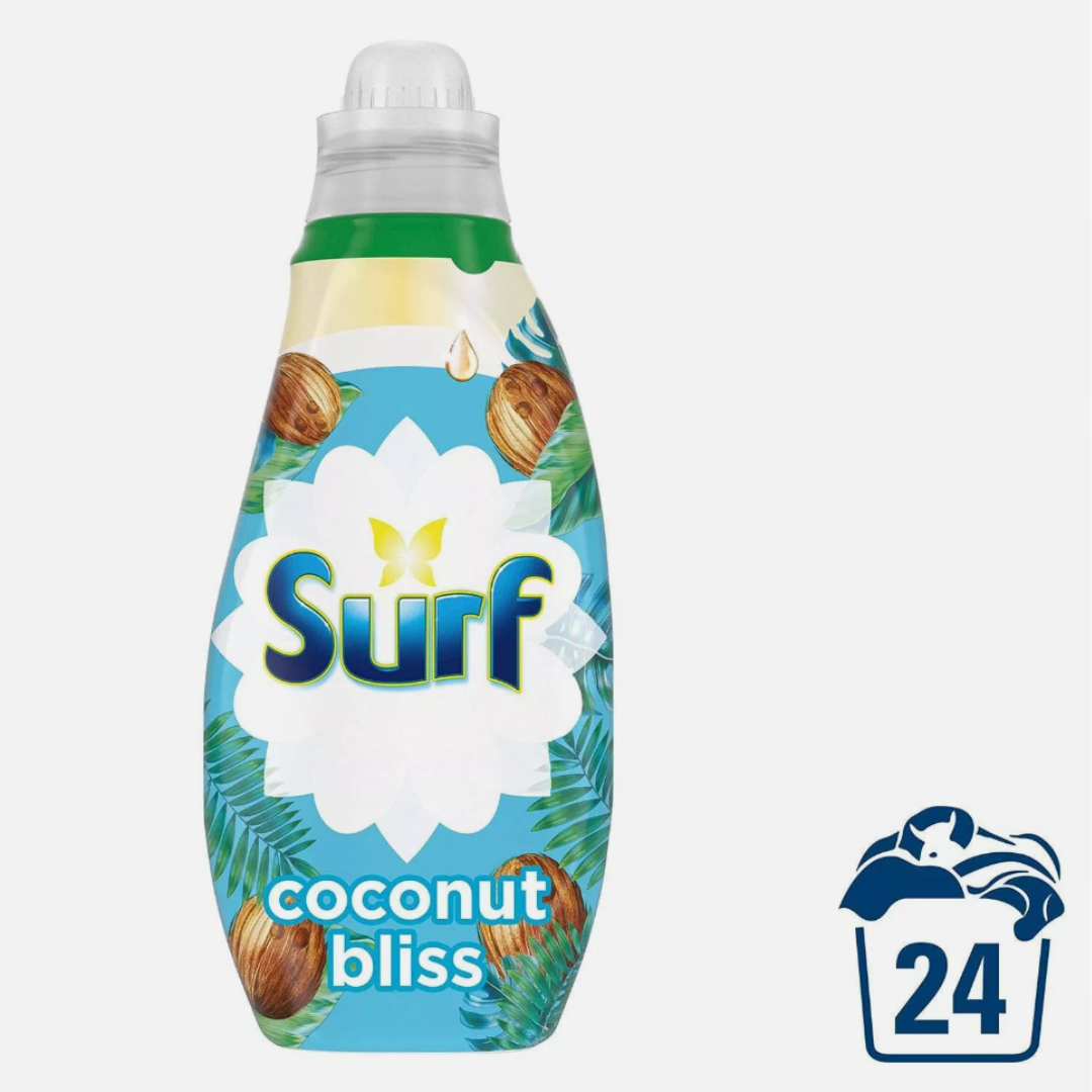 Surf Concentrated Liquid Detergent Coconut Bliss 24w 648ml