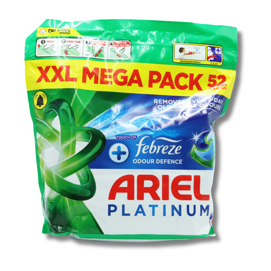 Ariel Platinum PODS + Febreze Odour Defence 52vask