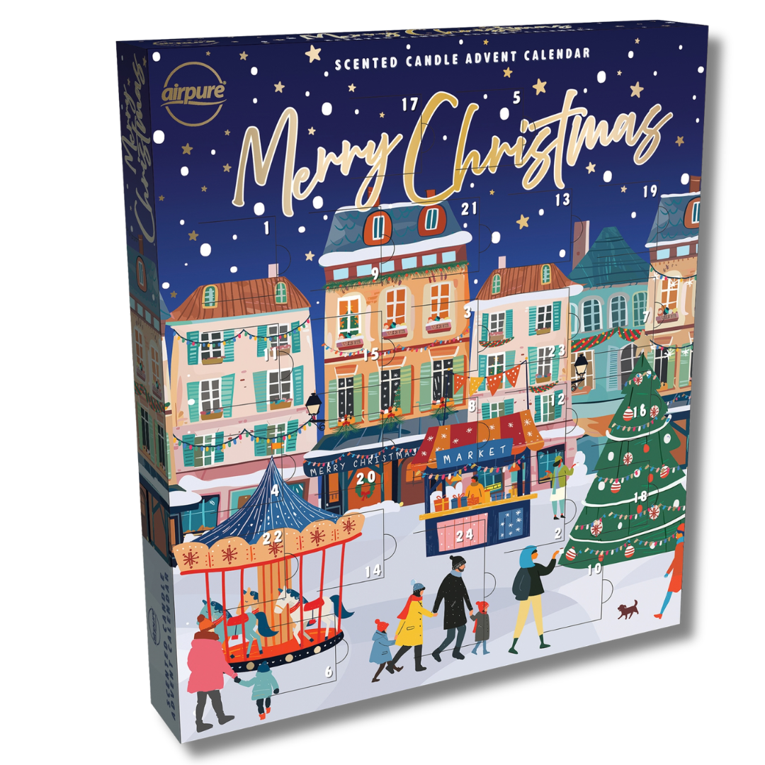 Advent Calender Tealight Collection 24pk Div.Typer