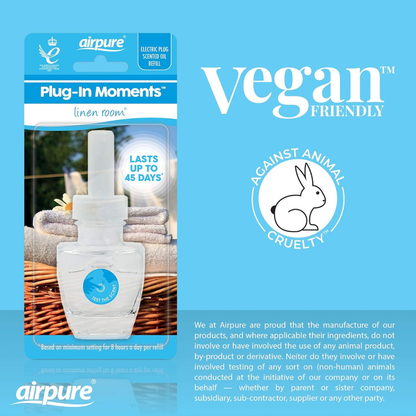Airpure Plug In Moments Refill Linen Room 20ml