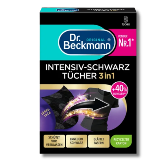 Dr. Beckmann 3in1 Intensive Black 8 Sheets