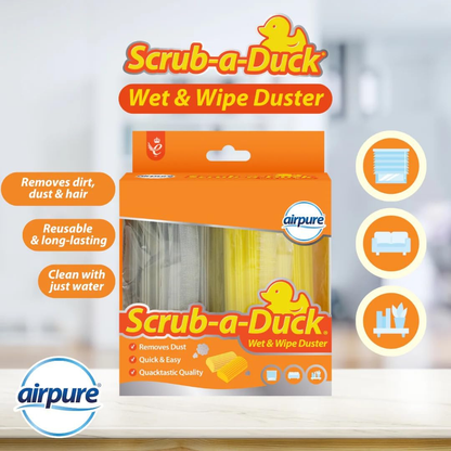 Airpure Scrub-a-Duck Wet & Wipe Duster 2pk