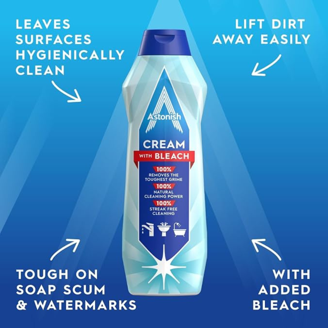 Astonish Cream Cleaner w/Bleach 500ml