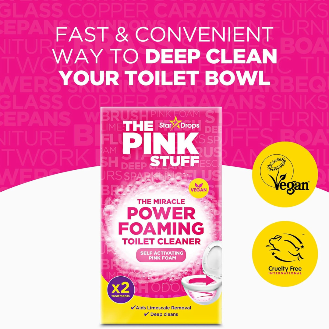 The Pink Stuff Miracle Foaming Toilet Cleaner 3x100g