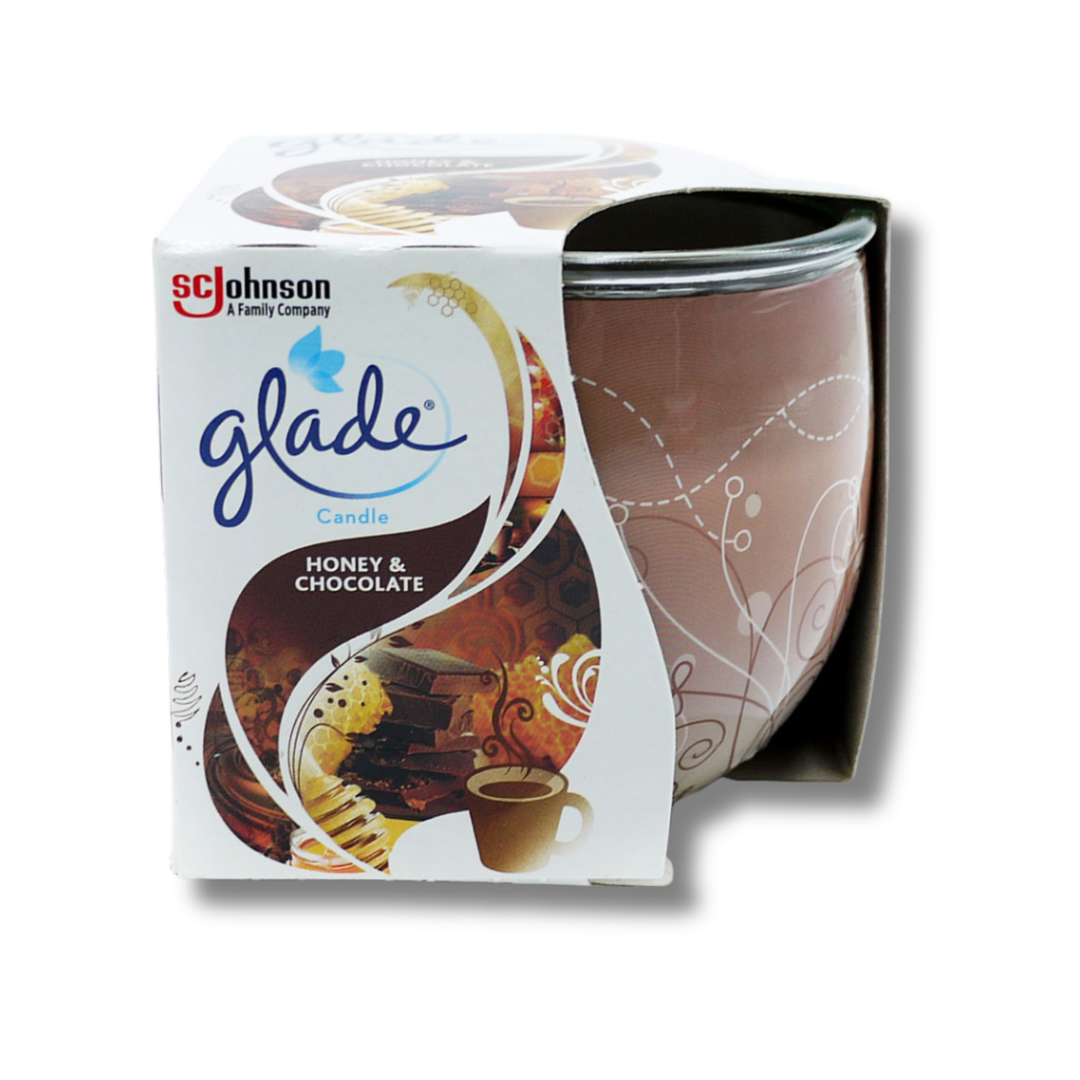 Glade Fragranced Candle Honey & Chocolate 120g