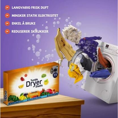 Swirl Tumble Dryer Sheets Tropical 35pk