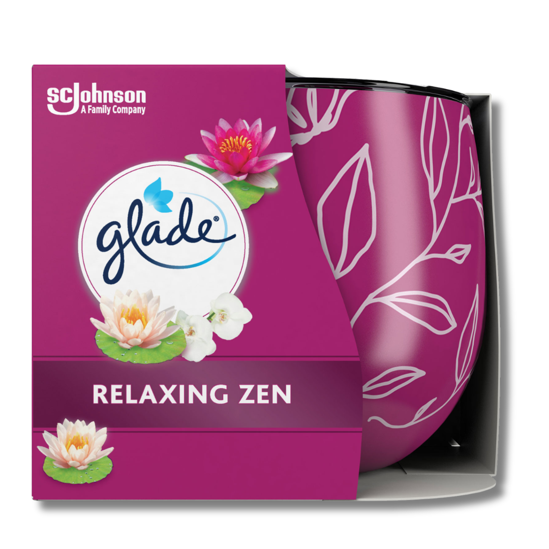 Glade Fragranced Candle Relaxing Zen 108g