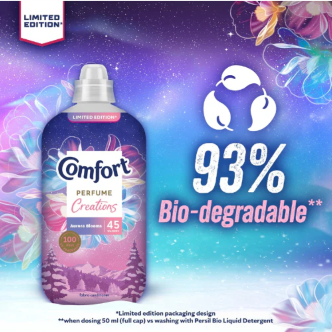 Comfort Aurora Blooms Fabric Conditioner – Limited Edition 45w 1.35L