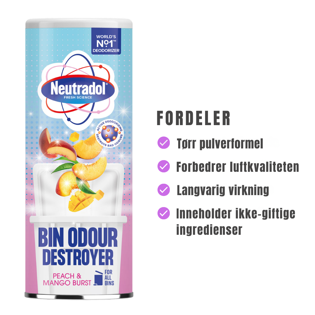 Neutradol Dustbin Odour Destroyer Peach & Mango 350g