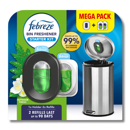Febreze Bin Freshener Starter Kit Outdoor Fresh