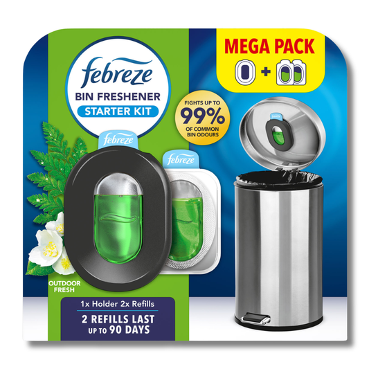 Febreze Bin Freshener Starter Kit Outdoor Fresh