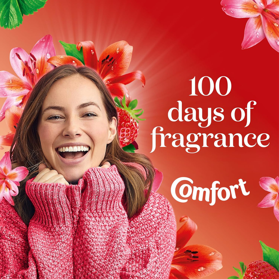 Comfort Strawberry & Lily Fabric Conditioner 61w 1.1L