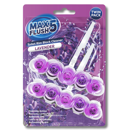 Max Flush Toilet Block Lavender 2x45g
