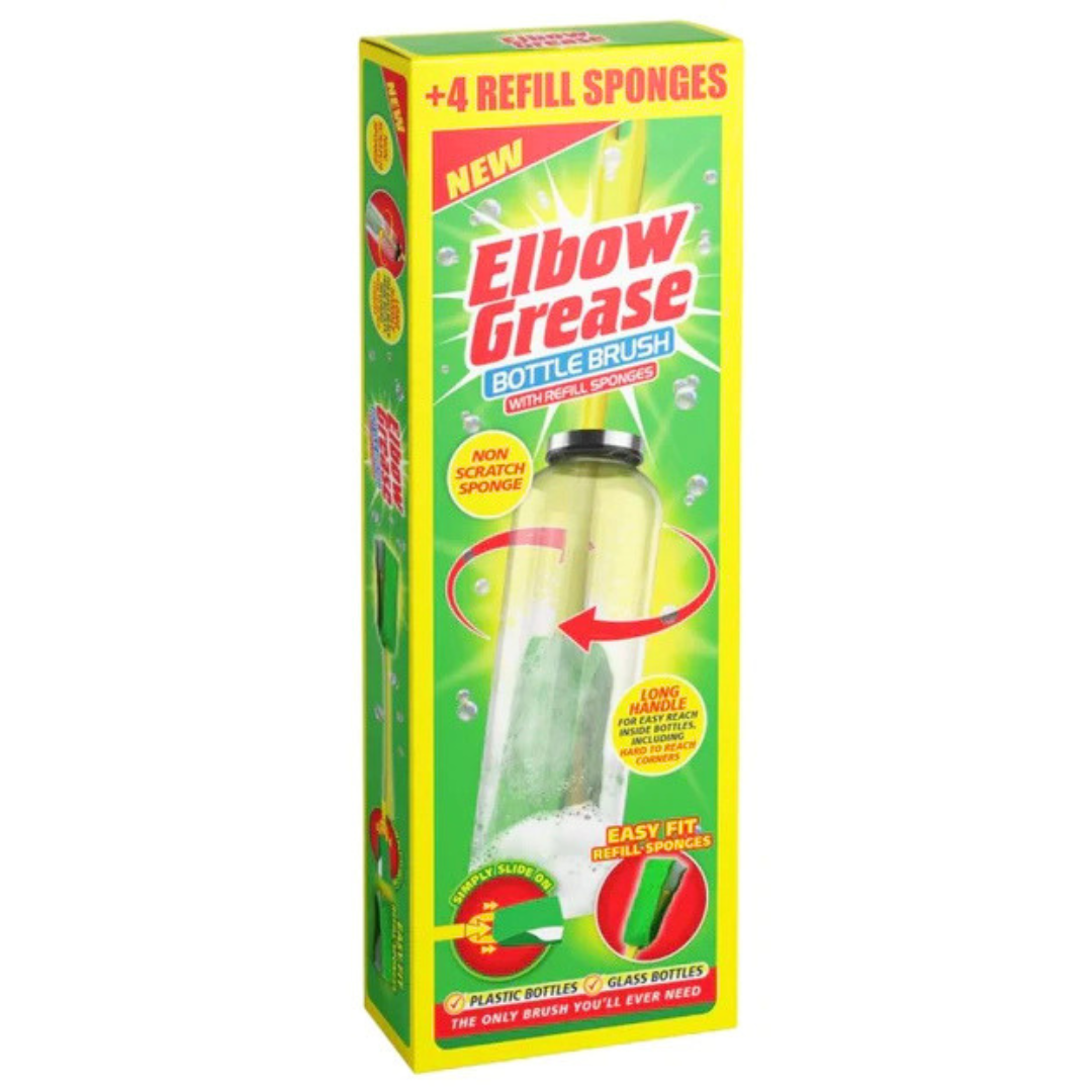 Elbow Grease Bottle Brush + 4 Refills