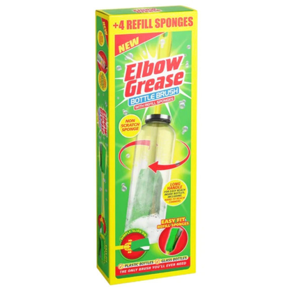 Elbow Grease Bottle Brush + 4 Refills