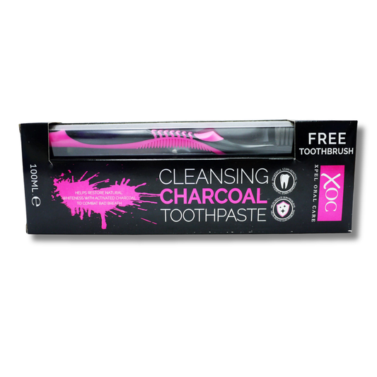 XOC Charcoal Toothpaste + Toothbrush 100ml