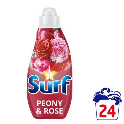 Surf Concentrated Liquid Detergent Peony & Rose 24w 648ml