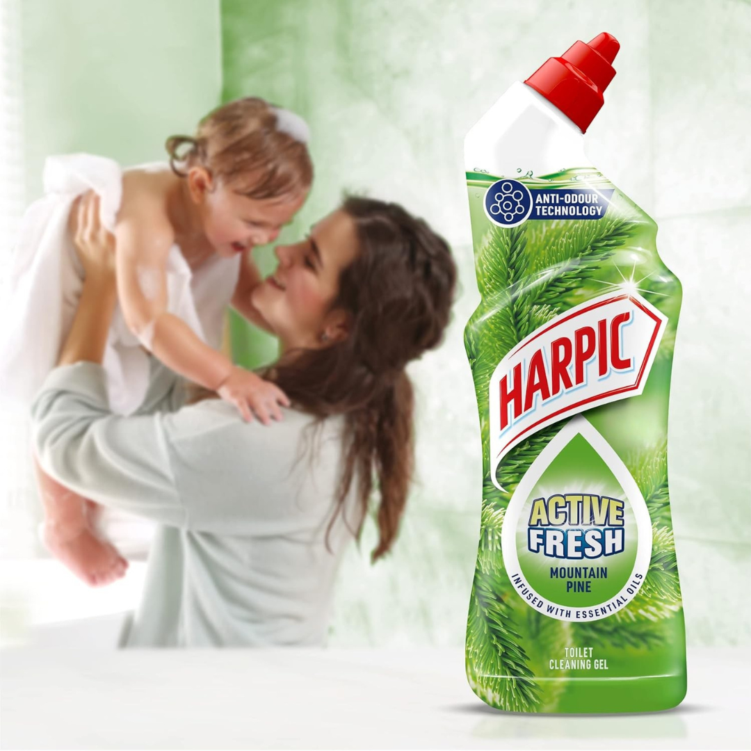 Harpic Active Fresh Mountain Pine Toilet Gel 750ml