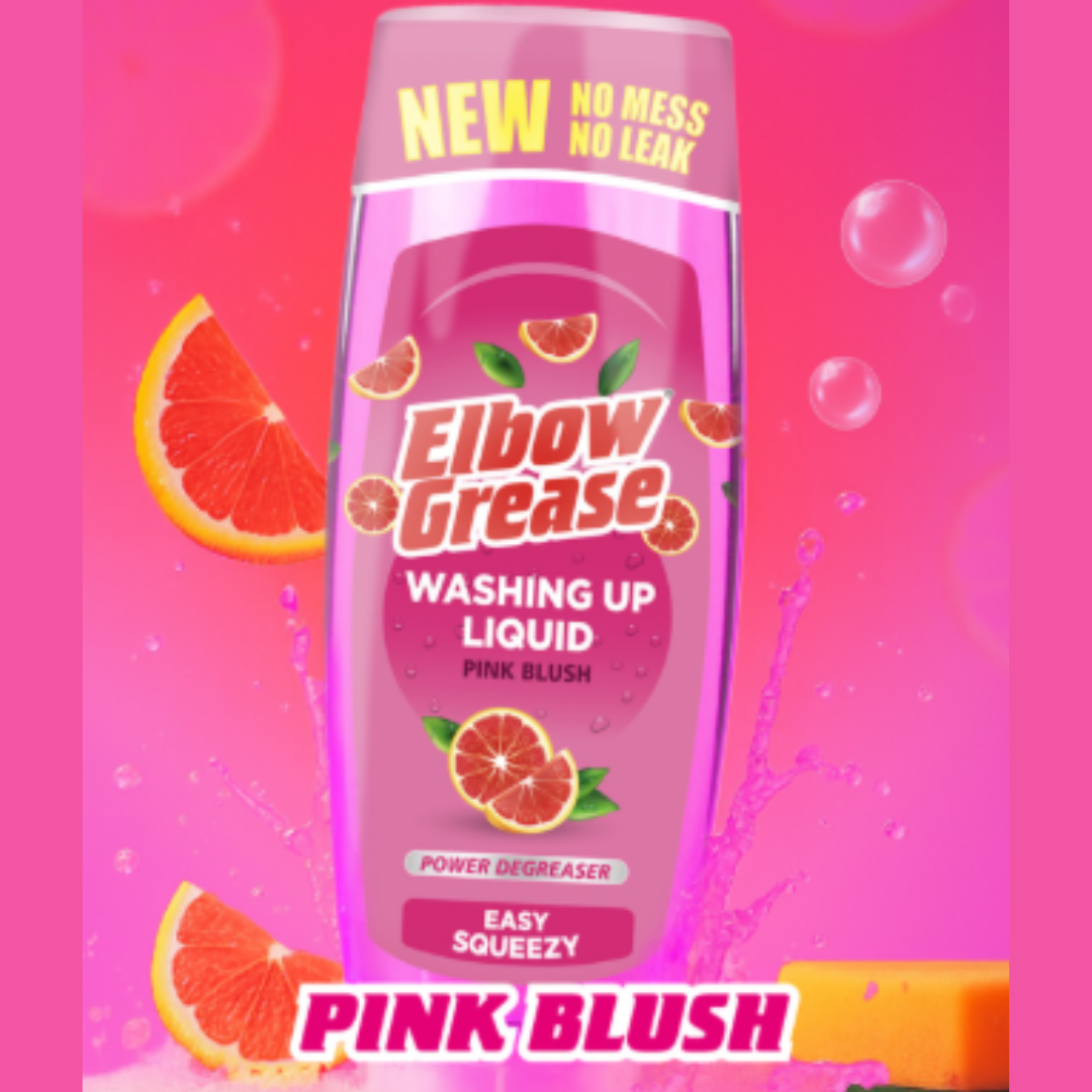 Elbow Grease Easy Squeezy Washing Up Liquid Pink Blush 450ml