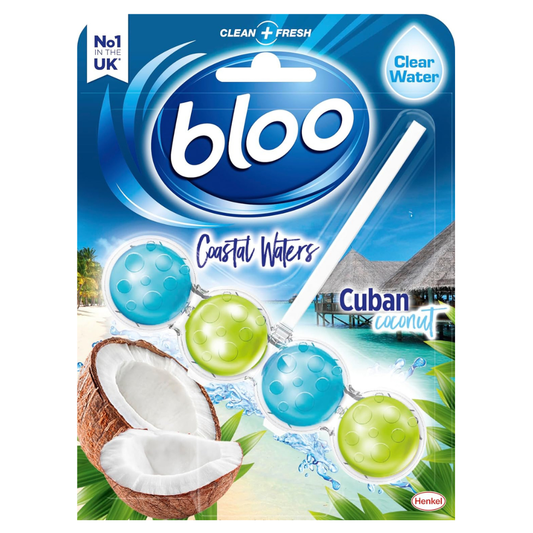 Bloo Colour Active+ Toilet Rim Block Cuban Coconut 50g