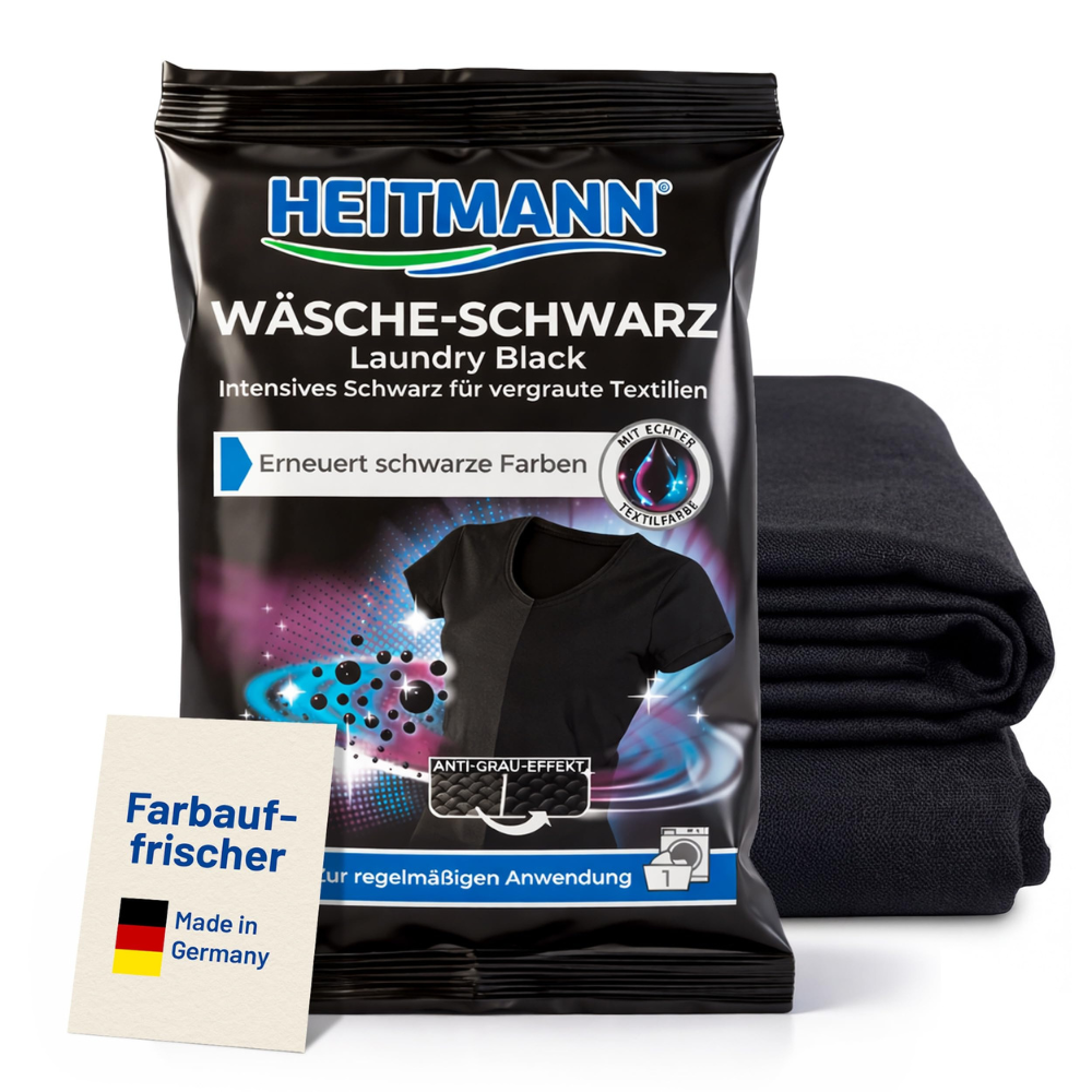 Heitmann Wäsche-Schwarz Fargefornyer for Svart Tøy 50g