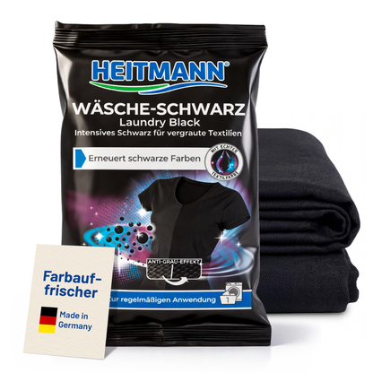 Heitmann Wäsche-Schwarz Fargefornyer for Svart Tøy 50g