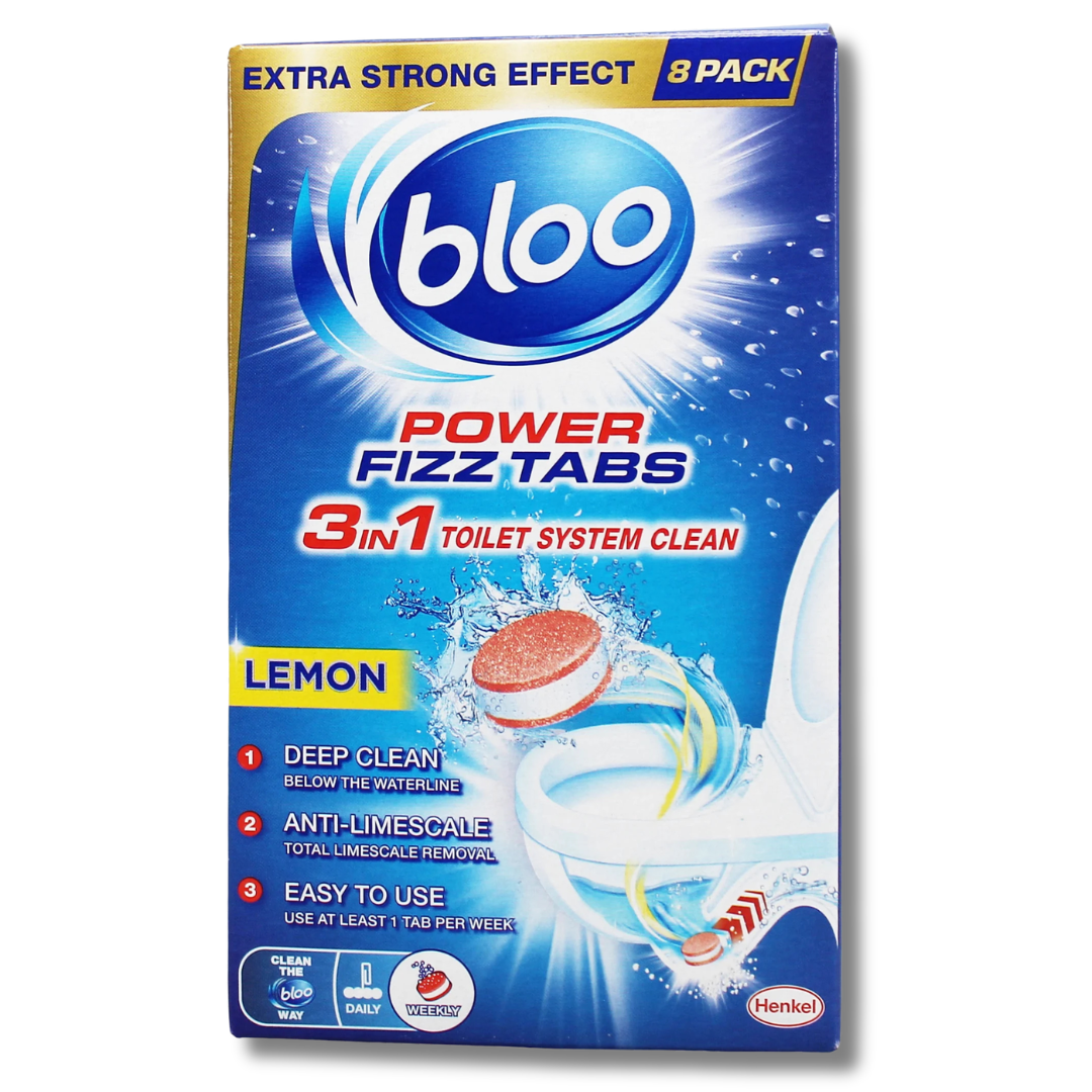 Bloo 3in1 Power Fizz Tabs Lemon 8pk