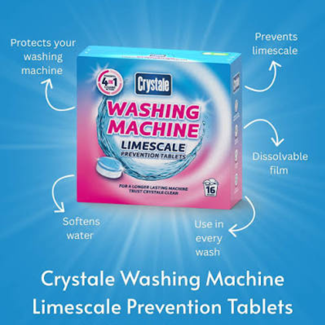 Crystale Washing Machine Limescale Prevention Tablets 16pk