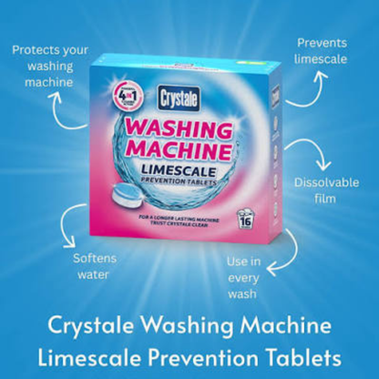 Crystale Washing Machine Limescale Prevention Tablets 16pk
