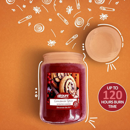 Airpure Jar Candle Cinnamon Spice 510g