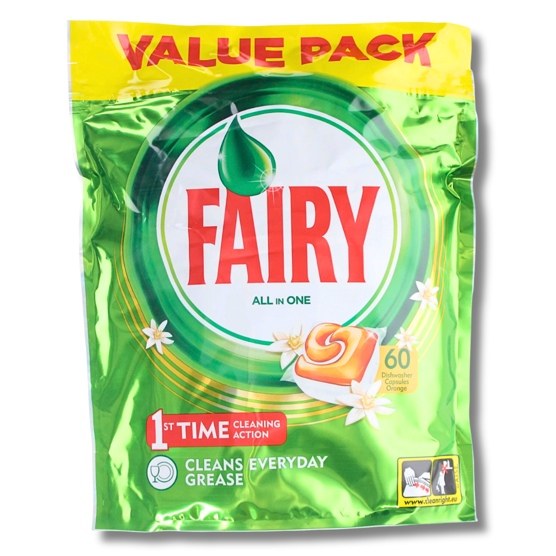 Fairy Original All in One Dishwasher Capsules Orange 60pk