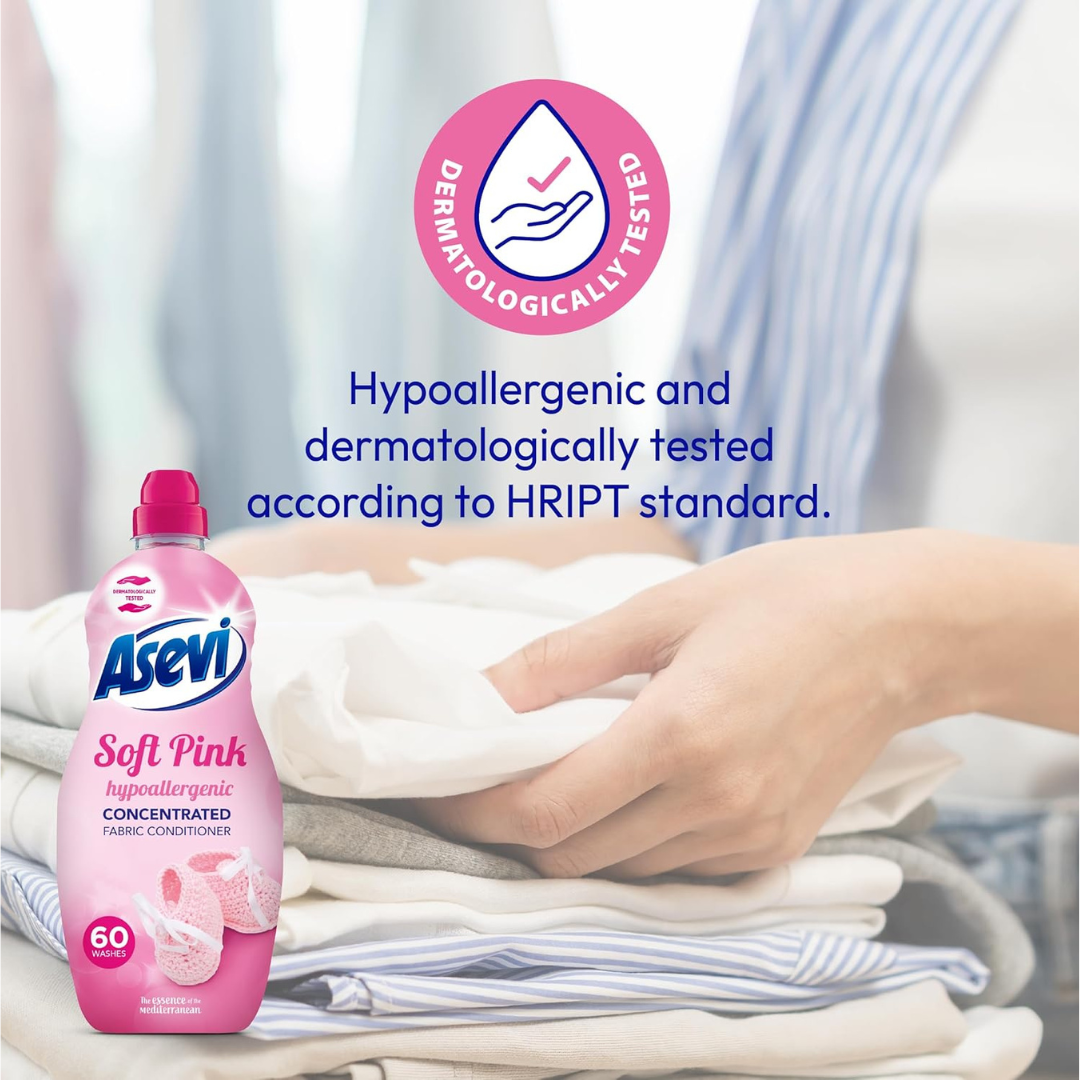 Asevi 60w 1380ml Fabric Conditioner Soft Pink