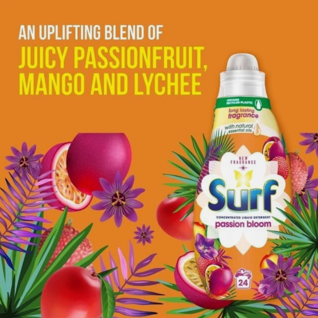 Surf Concentrated Liquid Detergent Passion Bloom 24w 648ml