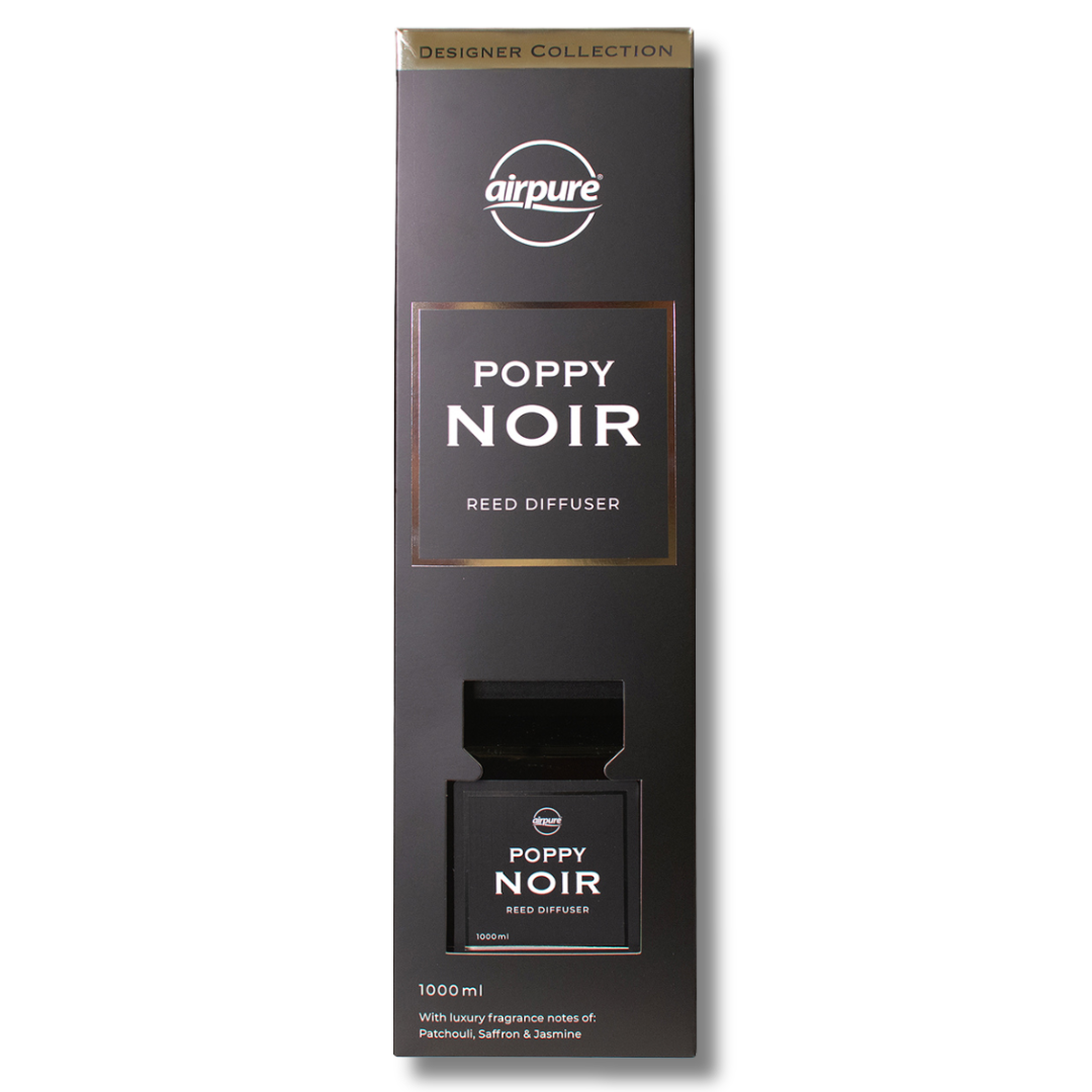 Airpure Designer Collection Reed Diffuser Poppy Noir 1000ml