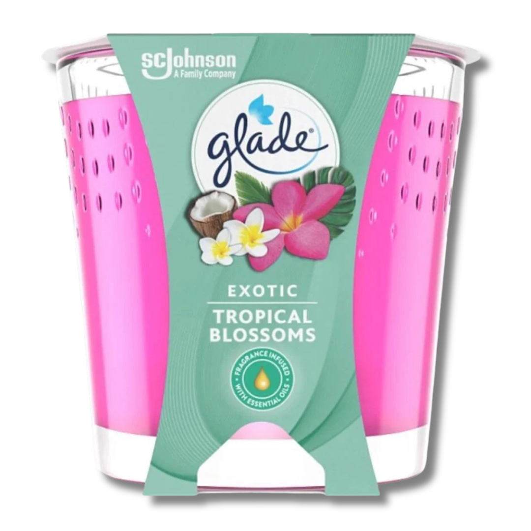 Glade Fragranced Candle Exotic Tropical Blossoms 129g
